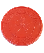 Club Cal-Neva Saloon Red Token One Bar Drink Reno Nevada  - $55.58 MXN