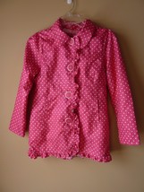 Pink Platinum Big Girls Check Print Pink Jacket Satin Lined Classic Trench - £19.54 GBP