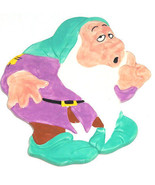Disney Trivet Sleepy Dwarf Snow White Treasure Craft Pfaltzgraff Hot Pla... - £39.01 GBP