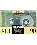 Maxell XL-II 90-minute Blank Audio Cassette High Bias in Original Package - £7.42 GBP