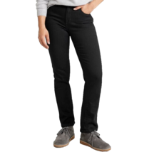 LL Bean True Shape Jeans High-Rise Straight-Leg Women&#39;s 14 Black Flannel... - £26.33 GBP