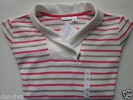 Croft &amp; Barrow Stripes Regular Fit Women’ Sweater Shirt White XL MSRP $40  - £14.71 GBP