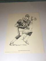Baltimore Colts Football 1981 Shell Oil Randy Mc Millan Print - £5.47 GBP