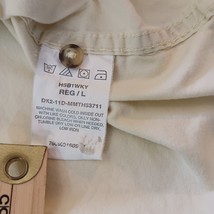 Wrangler Premium Quality Men's Short Sleeve Cotton Yellow Button Up Shirt Size L image 5