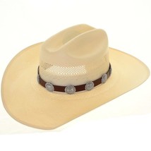 Sterling Silver Concho Hatband Hat Band, Navajo J McCray, Southwestern Style - £166.80 GBP