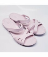 Womans CROCS Kelli Iconic Comfort Strappy Slide Sandals Light Pink Shoes- Size 9 - $17.00