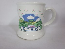 Utah Coffee Mug Cup Blackner 1987 Farm Scene - $7.91