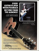 Whitesnake Micky Moody 1982 Washburn Festival Series Acoustic Guitar ad print - $4.23