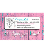 30 Personalized ORIGAMI OWL Catalog Labels or Address Labels, Home Parties - £1.51 GBP