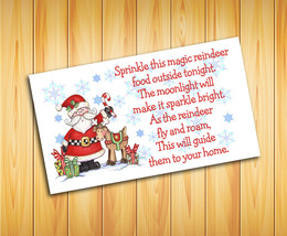 Christmas LABELS for REINDEER FOOD Bags - Fun for Kids! Christmas Eve Tr... - £2.97 GBP