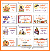 HALLOWEEN Goody Bag or Favor LABELS 2 Sizes - £1.48 GBP