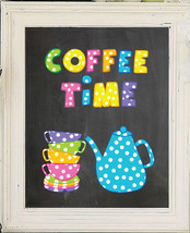 COFFEE TIME 8x10 Kitchen Wall Art Decor PRINT - £5.50 GBP