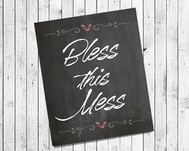 BLESS THIS MESS 8x10 Wall Art Poster PRINT - $7.00