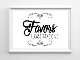 Rustic Look Take a FAVOR 8x10 Wedding or Shower Decor Print - £4.81 GBP+