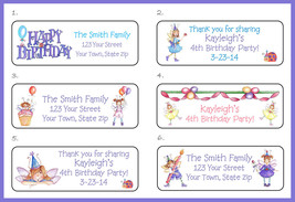 PIXIE FAIRY Birthday PARTY Address Labels, Personalized Return Address Labels - £1.51 GBP