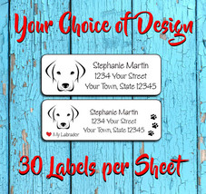 LABRADOR Address Labels, I love my Labrador Retriever Return Address Labels - £1.39 GBP+