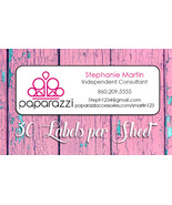 Paparazzi Catalog Labels, 30 Personalized Return Address, Home Parties - £1.51 GBP