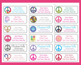PEACE SIGN Personalized Return ADDRESS Labels - £1.49 GBP