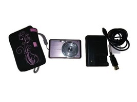 Sony Cyber-shot DSC-S980 12.1MP Digital Camera - Pink w/ charger Bundle  - $152.00