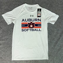 Auburn Tigers Mens Shirt Extra Small Under Armour White Tee Short Sleeve... - $19.98