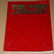 The Who Anthology Songbook Vintage 1977 Warner Bros Red Simulated Leathe... - $49.08 CAD