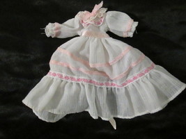 Vintage G1 My Little Pony Megan Dress White &amp; Pink 1980s  - £7.82 GBP