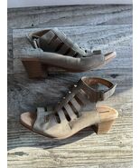 Clarks Women&#39;s Valarie Shelly Heeled Sandal,  Nubuck Size 6 Open Toe  Shoe - $24.91 CAD