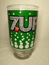 VTG 7UP Pedestal Bottom Glass Double Sided Logo Bubble /Fizz 24 oz.+! Fa... - $12.47
