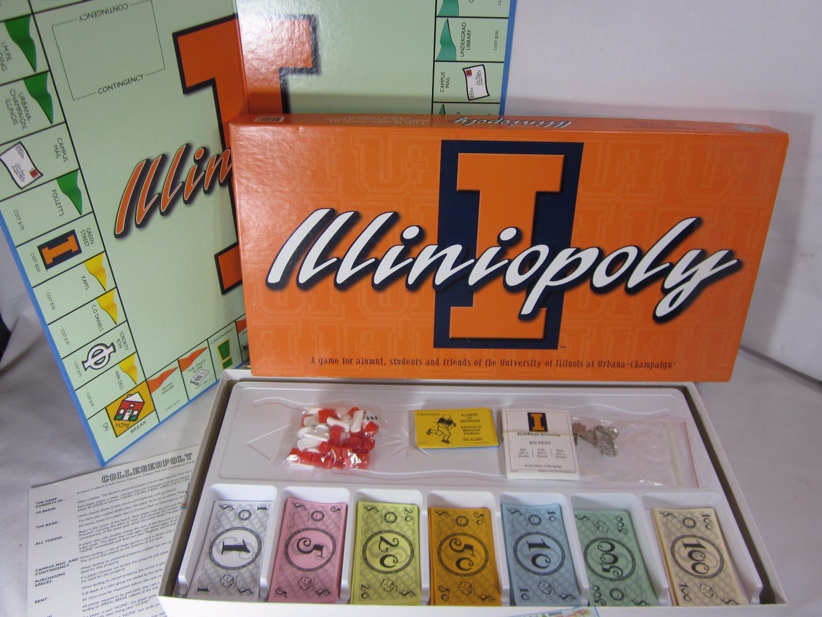 Illiniopoly Board Game University of Illinois by Late For The Sky - £15.52 GBP