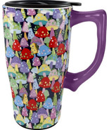 Mushroom 12583 Ceramic Coffee Tea Travel Mug Cup 18 oz 6.4&quot; H - $452.37 MXN