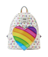Lisa Frank Logo Heart Detach Rainbow Mini Backpack - £109.29 GBP
