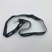 Boeing  Black Woven Neck Lanyard 18 inches with Snap Hook - £7.72 GBP