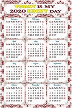 2020 Magnetic Calendar - Calendar Magnets - Today is My Lucky Day - Edit... - £12.45 GBP