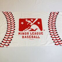 Minor League Baseball White Red Beach Beach Bath Towel Terry 100% Cotton... - $19.80