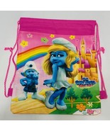 The Smurfs Dance Party Sling Tote Drawstring Backpack Sports Treat Bag G... - $3.95