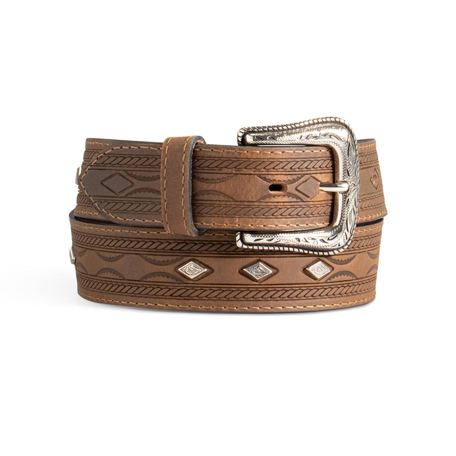 Ariat Men&#39;s Aztec Diamond Concho Belt Size 34 - $44.55