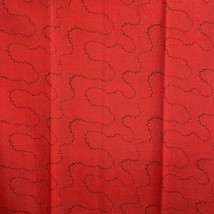 Remnant VTG Red Fabric Cotton See Photos for measurements - £5.03 GBP