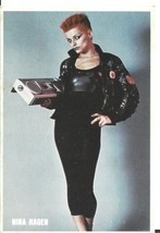 ⭕VTG card pocket calendar 1985 NINA HAGEN Portugal group music singer - $73.65 MXN