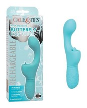 Butterfly Kiss Flicker Rechargeable Vibrating Dual Motor G Spot &amp; Clitoral Vibe - £33.19 GBP