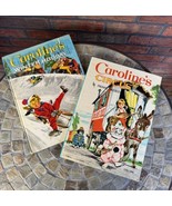 Set 2 Books Vintage Caroline&#39;s Circus Winter Holiday Pierre Probst 1972 ... - $470.25