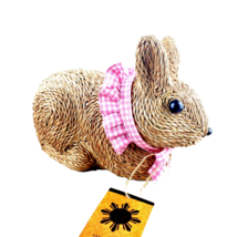 Hand Crafted Philippines Straw Rabbit NWT - £19.29 GBP