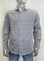 Men&#39;s Rufus Navy Long Sleeve Button Down Shirt - £124.28 GBP