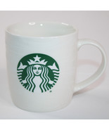 Starbucks White Frosted Swirl Coffee Mug Bone China 2020 12 oz Tea Cup V... - $9.75