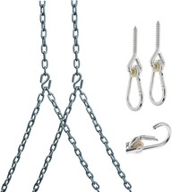Barn-Shed-Play Heavy Duty 700 Lb Porch Swing Hanging Chain Kit -, 8 Foot... - £41.55 GBP