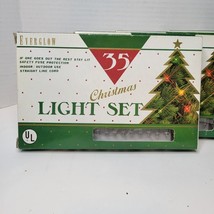 Lot of 4 Everglow 35 Christmas Multi Clear Miniature Light Set 1855 RARE... - $30.21