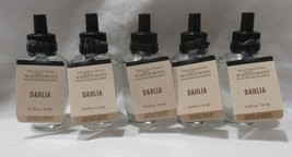 Bath &amp; Body Works Wallflower Home Fragrance Refill Bulb Set Lot 5 DAHLIA - $46.93
