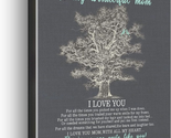 Mothers Day Gifts for Mom Women Her -Hangable Canvas Poem Prints Framed ... - £24.81 GBP