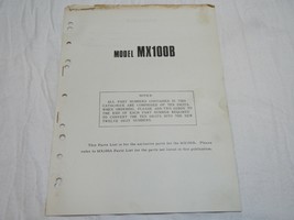 1975 Yamaha MX100 MX100B Parts List manual book catalog diagram - £16.32 GBP