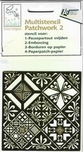 Erica Fortgens. Embossing Stencil. Patchwork 2 - $5.50
