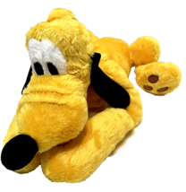 Disney Original Plush Stuffed Laying Down Pluto Dog 16 inches with Name ... - £12.24 GBP